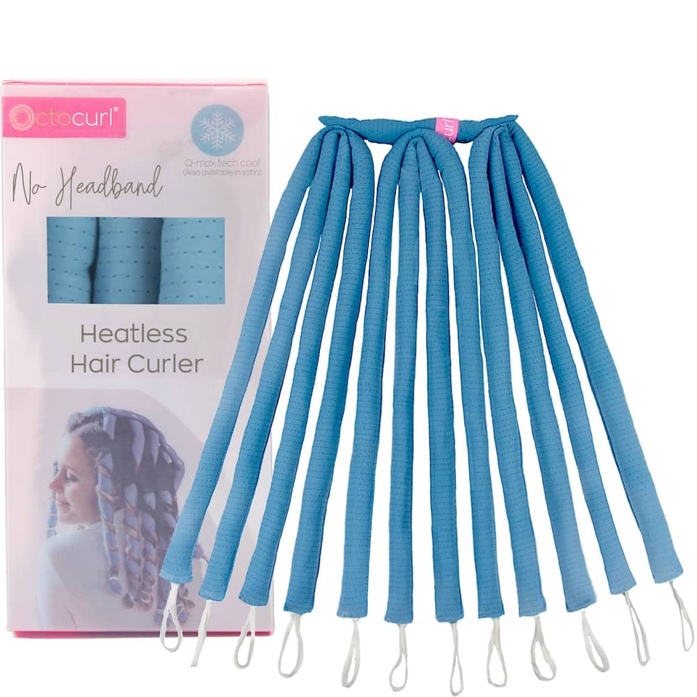 NO HEADBAND OCTOCURL - Q-Max Cool Fabric - Soft Hair Curlers