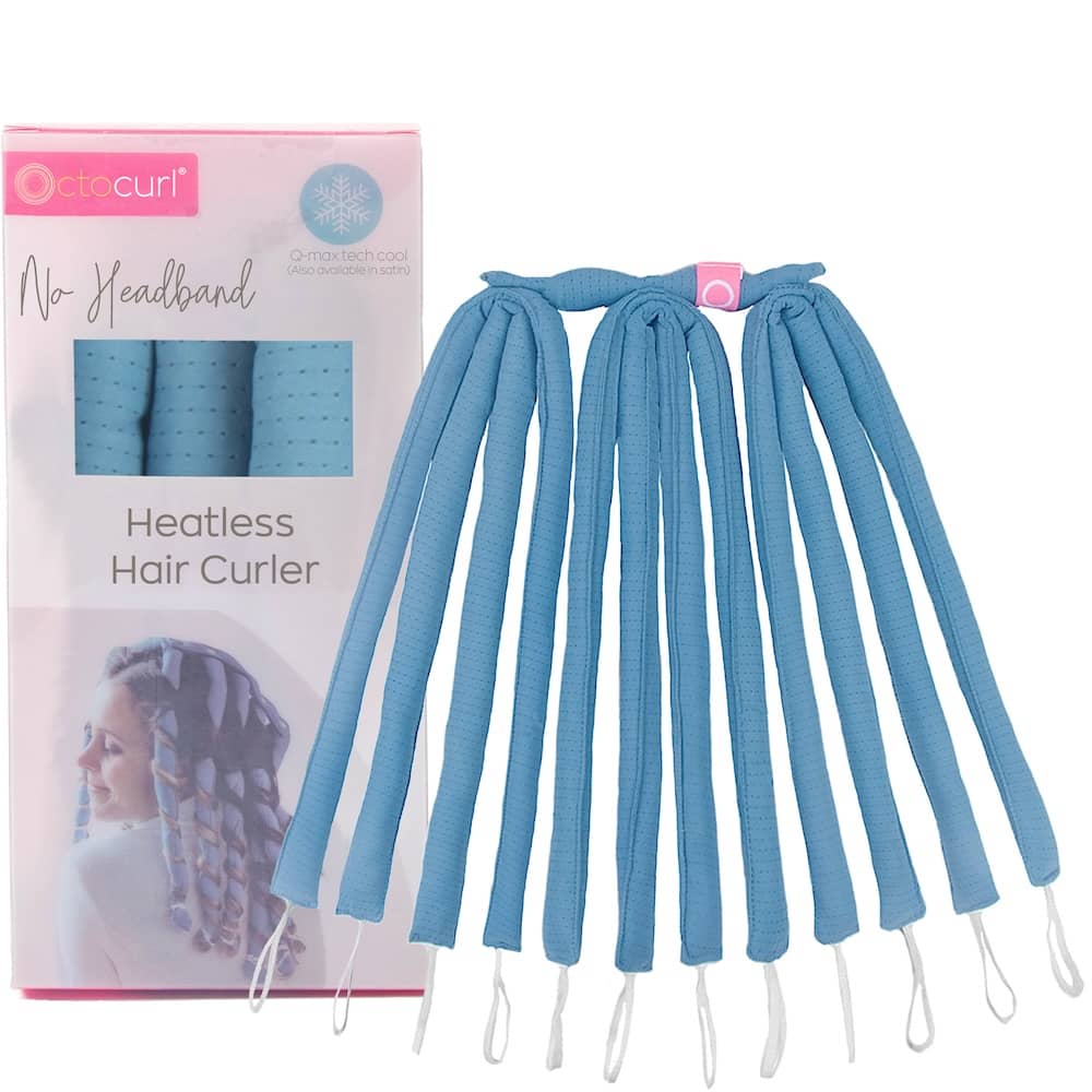 NO HEADBAND OCTOCURL - Q-Max Cool Fabric - Soft Hair Curlers