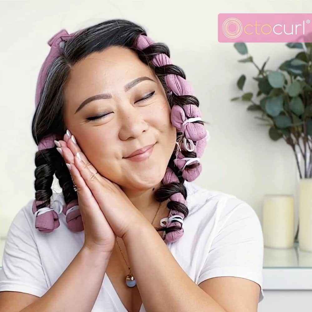 NO HEADBAND OCTOCURL - Q-Max Cool Fabric - Soft Hair Curlers