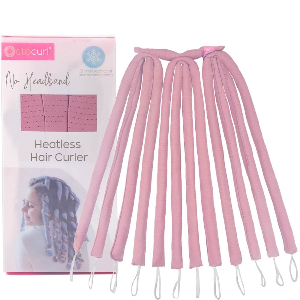 NO HEADBAND OCTOCURL - Q-Max Cool Fabric - Soft Hair Curlers