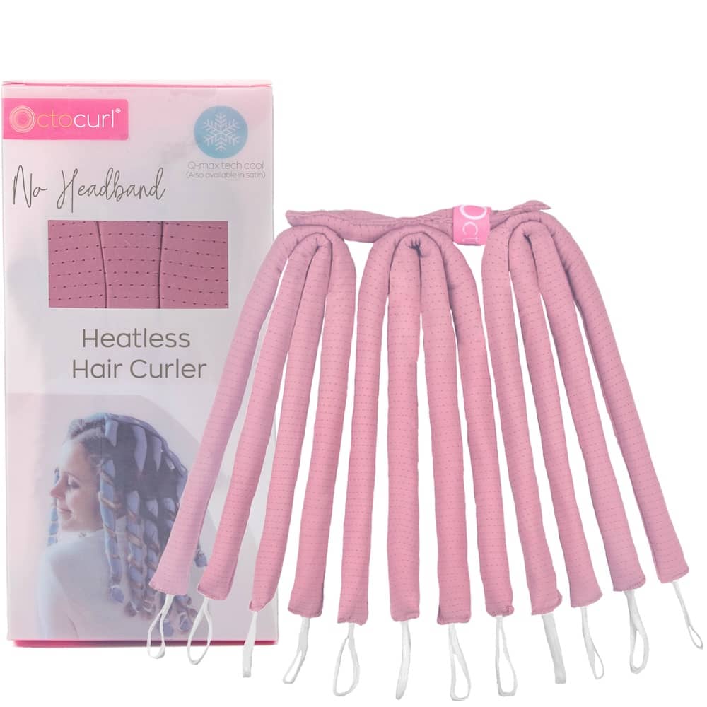 NO HEADBAND OCTOCURL - Q-Max Cool Fabric - Soft Hair Curlers