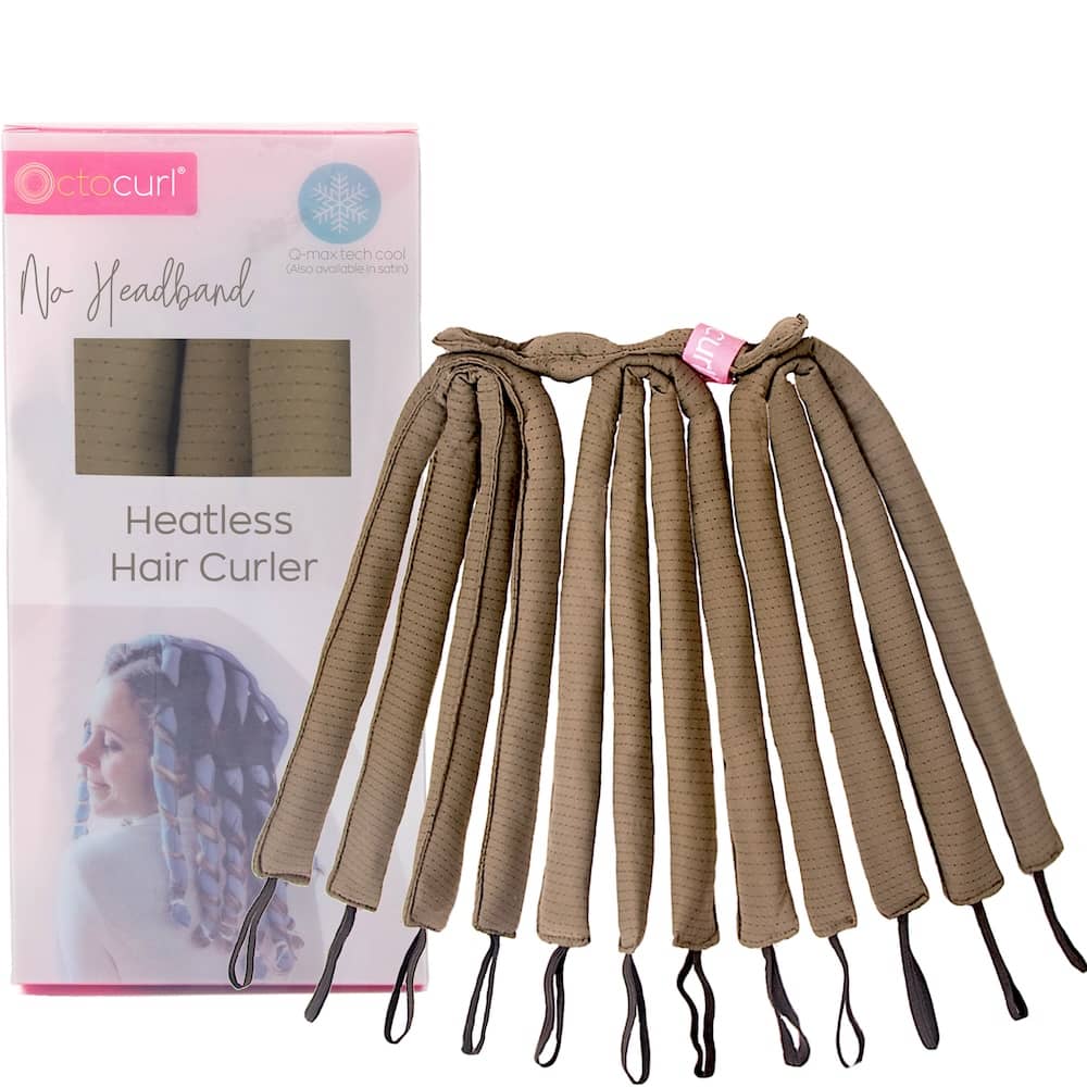 NO HEADBAND OCTOCURL - Q-Max Cool Fabric - Soft Hair Curlers