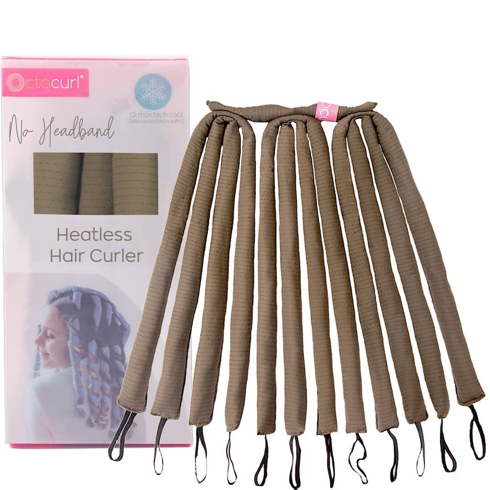 NO HEADBAND OCTOCURL - Q-Max Cool Fabric - Soft Hair Curlers