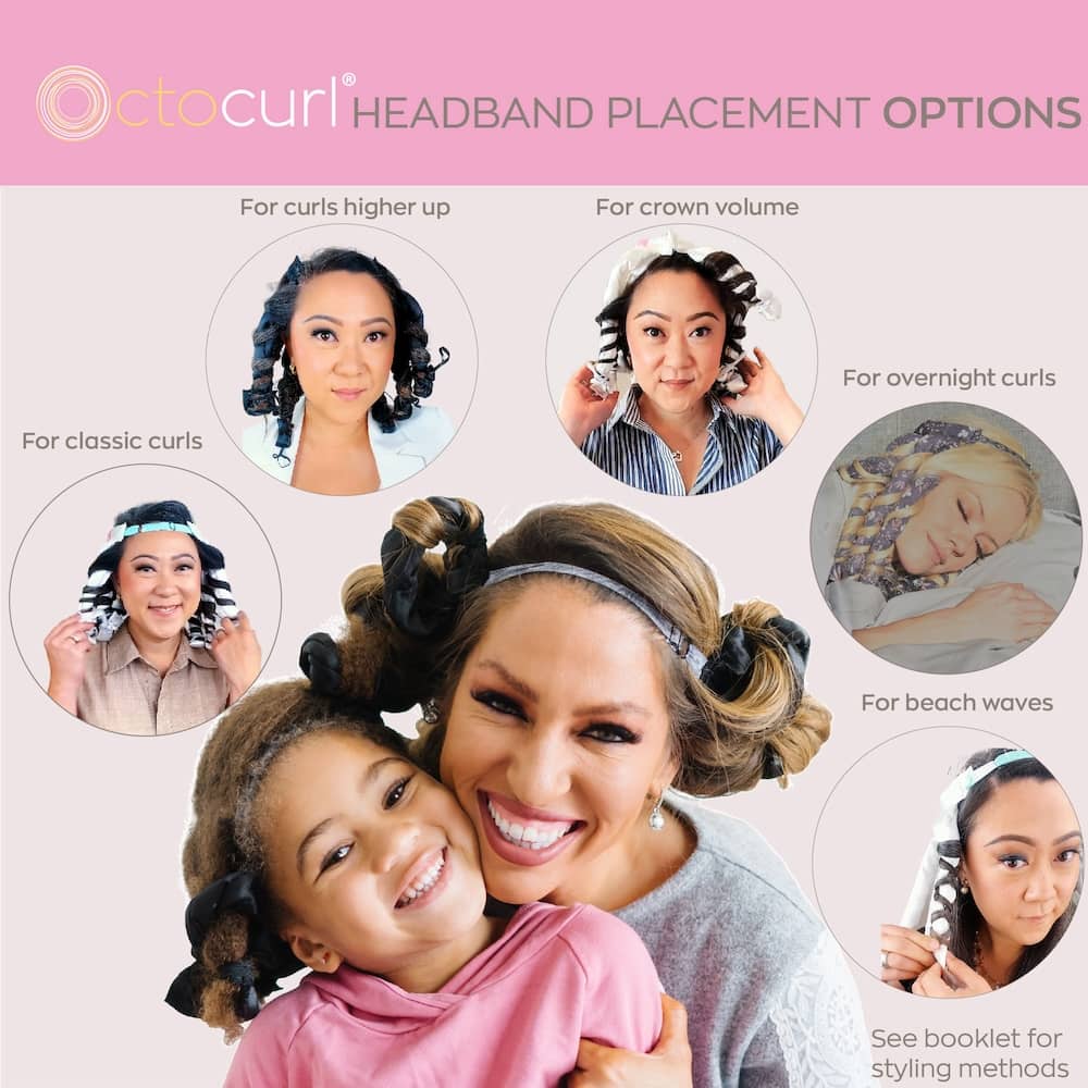 ORIGINAL OCTOCURL - COTTON POPLIN - Heatless Curler Headband